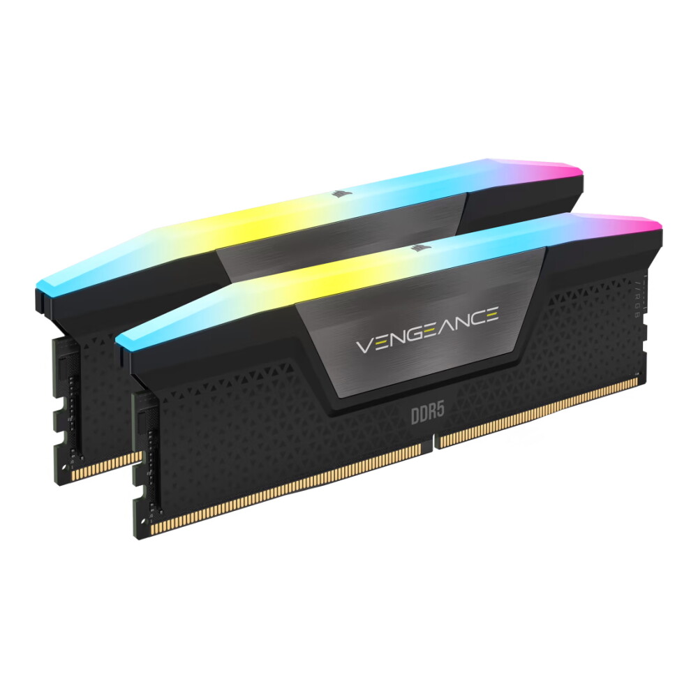 Оперативная память Corsair Vengeance RGB, 48 Гб DDR5 (2x24 Гб), 6000 МГц, CL30, CMH48GX5M2B6000C30, черный
Оперативная память Corsair Vengeance RGB, 48 Гб DDR5 (2x24 Гб), 6000 МГц, CL30, CMH48GX5M2B6000C30, черный
