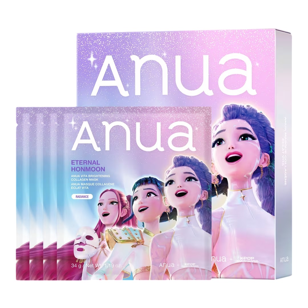 Коллагеновая маска для лица Anua KPop Demon Hunters Vita Brightening, 4 шт
Коллагеновая маска для лица Anua KPop Demon Hunters Vita Brightening, 4 шт