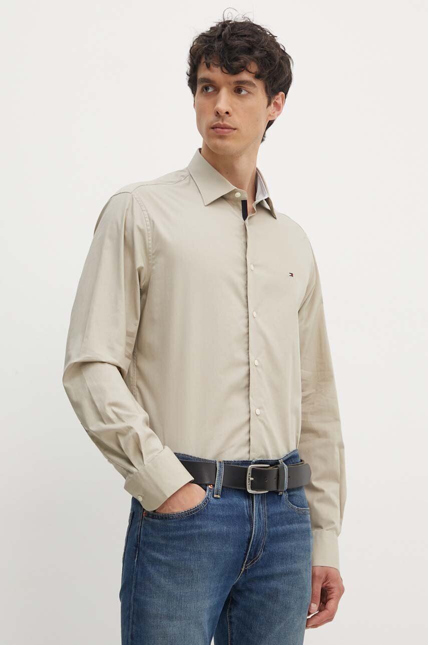 Хлопковая рубашка Tommy Hilfiger, бежевый
Хлопковая рубашка Tommy Hilfiger, бежевый