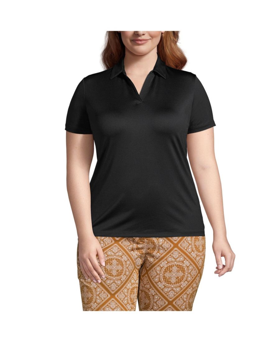 Футболка-поло с коротким рукавом и быстросохнущим спортивным воротником для школьной формы больших размеров Lands' End, Black
Футболка-поло с коротким рукавом и быстросохнущим спортивным воротником для школьной формы больших размеров Lands' End, Black