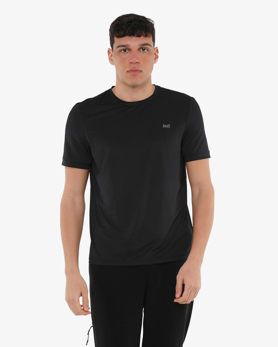 JAKED Мужская черная синтетическая футболка для фитнеса
JAKED Мужская черная синтетическая футболка для фитнеса