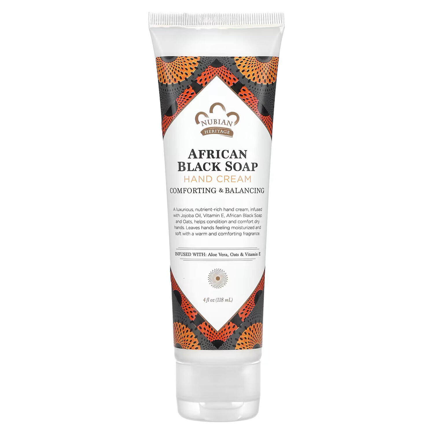 Nubian Heritage, Крем для рук, африканское черное мыло, 118 мл (4 жидк. Унции)
Nubian Heritage, Крем для рук, африканское черное мыло, 118 мл (4 жидк. Унции)