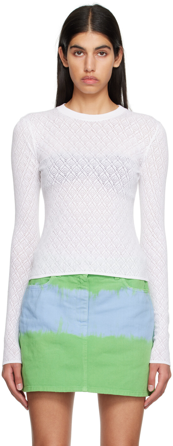 Белая футболка с длинным рукавом с круглым вырезом MSGM, Белый, Белая футболка с длинным рукавом с круглым вырезом MSGM
Белая футболка с длинным рукавом с круглым вырезом MSGM, Белый, Белая футболка с длинным рукавом с круглым вырезом MSGM