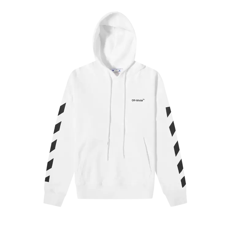 Худи Off-White Drag Helvetica Over 'White/Black', белый 
Худи Off-White Drag Helvetica Over 'White/Black', белый
