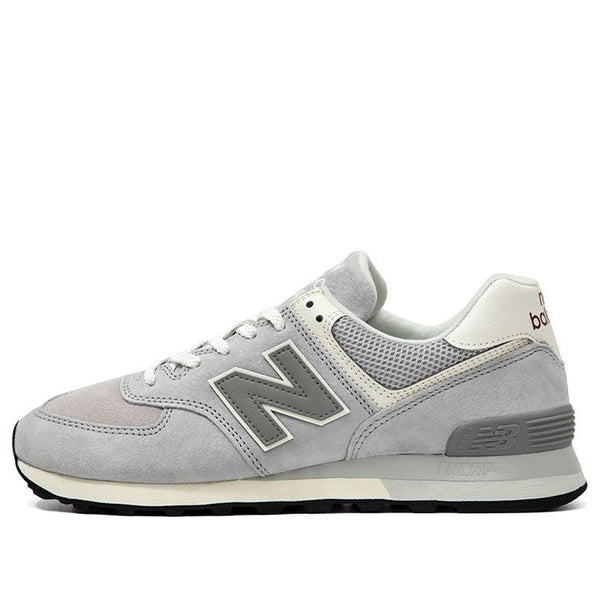 Кроссовки 574 'rain cloud white' New Balance, серый 
Кроссовки 574 'rain cloud white' New Balance, серый