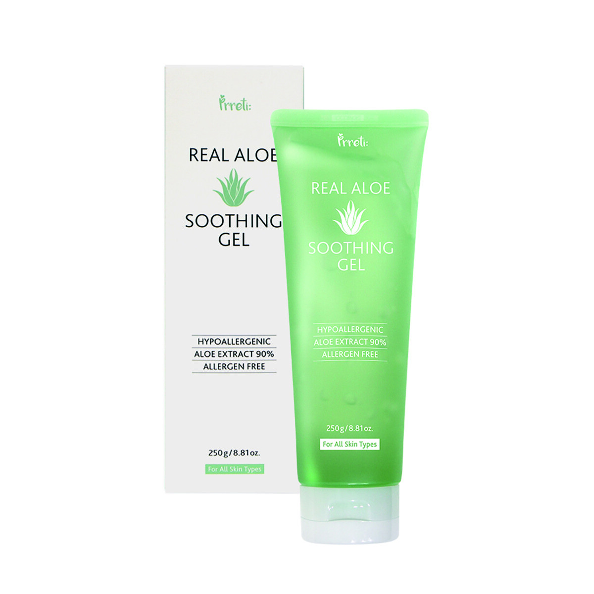 Prreti Real Aloe, Успокаивающий гель с алоэ, 250 г
Prreti Real Aloe, Успокаивающий гель с алоэ, 250 г