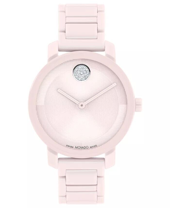 Женские часы Swiss Bold Evolution 2.0 Blush с керамическим браслетом, 34 мм Movado, розовый 
Женские часы Swiss Bold Evolution 2.0 Blush с керамическим браслетом, 34 мм Movado, розовый