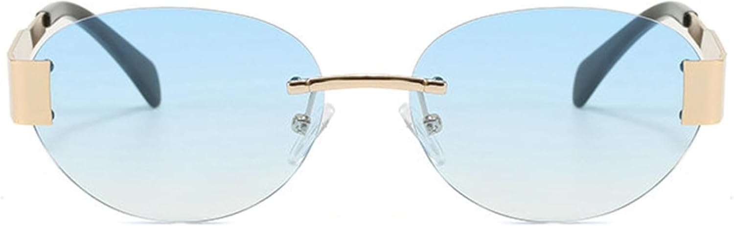 Женские солнцезащитные очки Helena Fashion Oval, роскошные без оправы, дизайнерская металлическая оправа, мужские классические винтажные круглые очки с защитой от УФ-излучения UV400, C6
Женские солнцезащитные очки Helena Fashion Oval, роскошные без оправы, дизайнерская металлическая оправа, мужские классические винтажные круглые очки с защитой от УФ-излучения UV400, C6