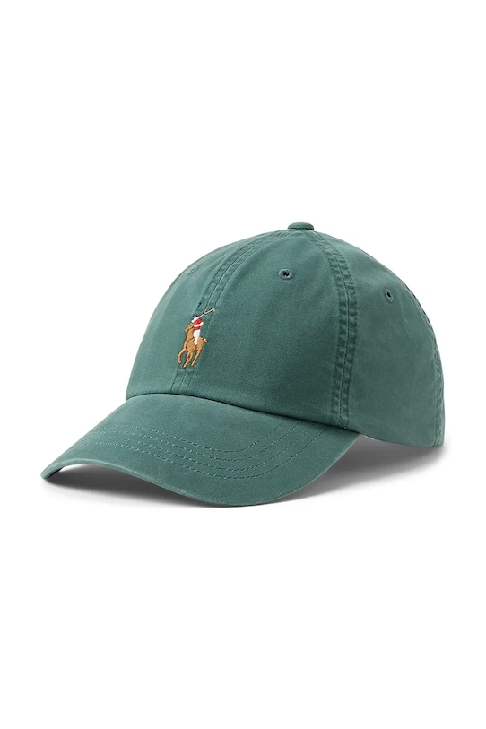 Хлопковая бейсболка Polo Ralph Lauren, зеленый
Хлопковая бейсболка Polo Ralph Lauren, зеленый