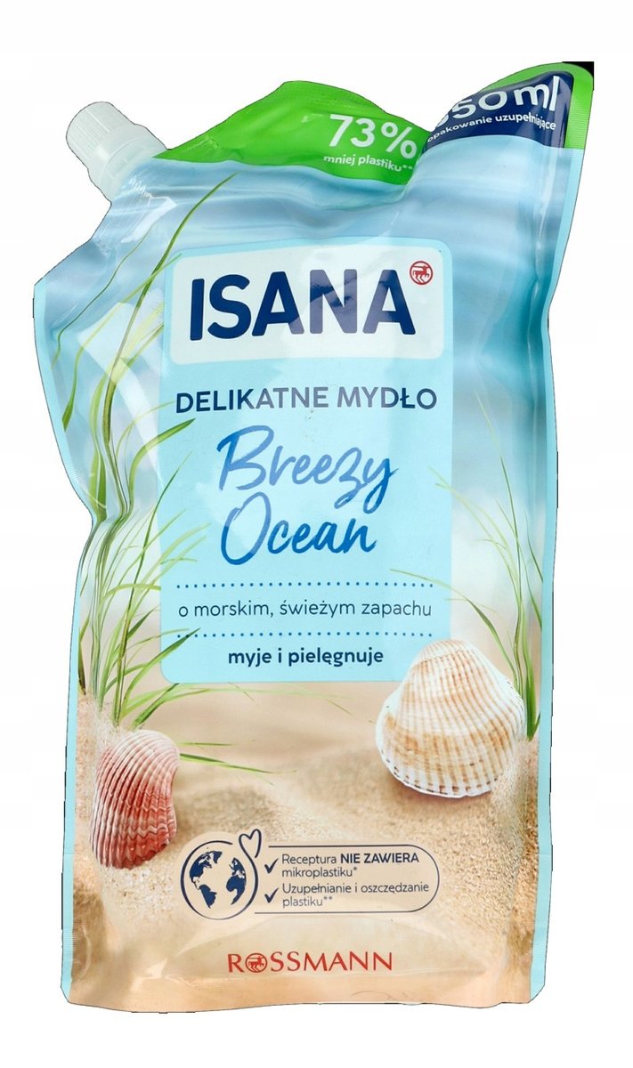 ISANA Breeze Ocean Marine жидкое мыло для рук Деликатный сменный блок 850 мл XXL
ISANA Breeze Ocean Marine жидкое мыло для рук Деликатный сменный блок 850 мл XXL