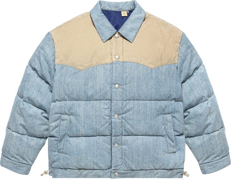 Пуховик CLOT x Levi's Reversible Denim Puffer 'Blue', синий
Пуховик CLOT x Levi's Reversible Denim Puffer 'Blue', синий