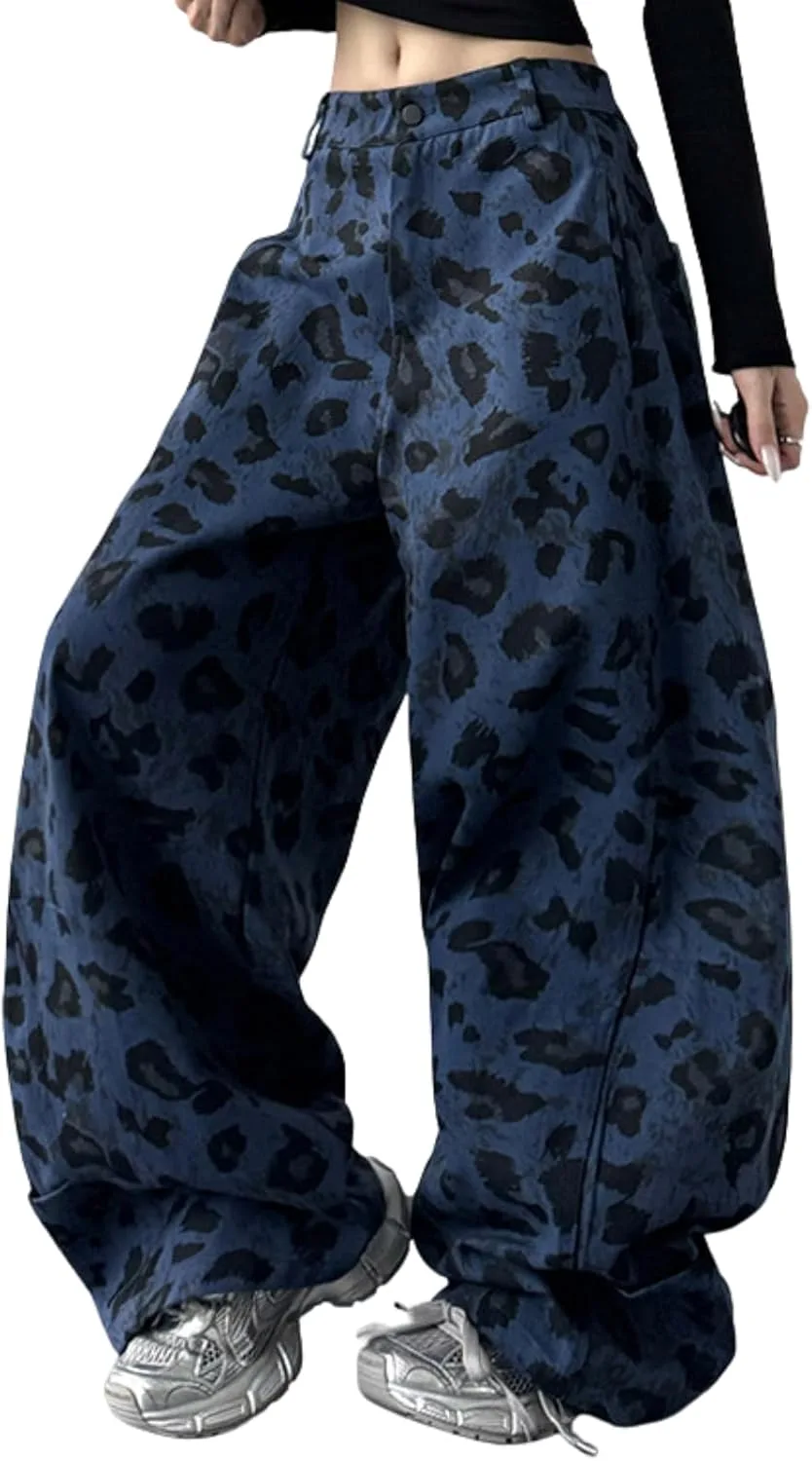 Винтажные джинсы Cheetah для женщин — y2k свободный крой, леопардовый принт, прямой силуэт GoldGalleon
Винтажные джинсы Cheetah для женщин — y2k свободный крой, леопардовый принт, прямой силуэт GoldGalleon