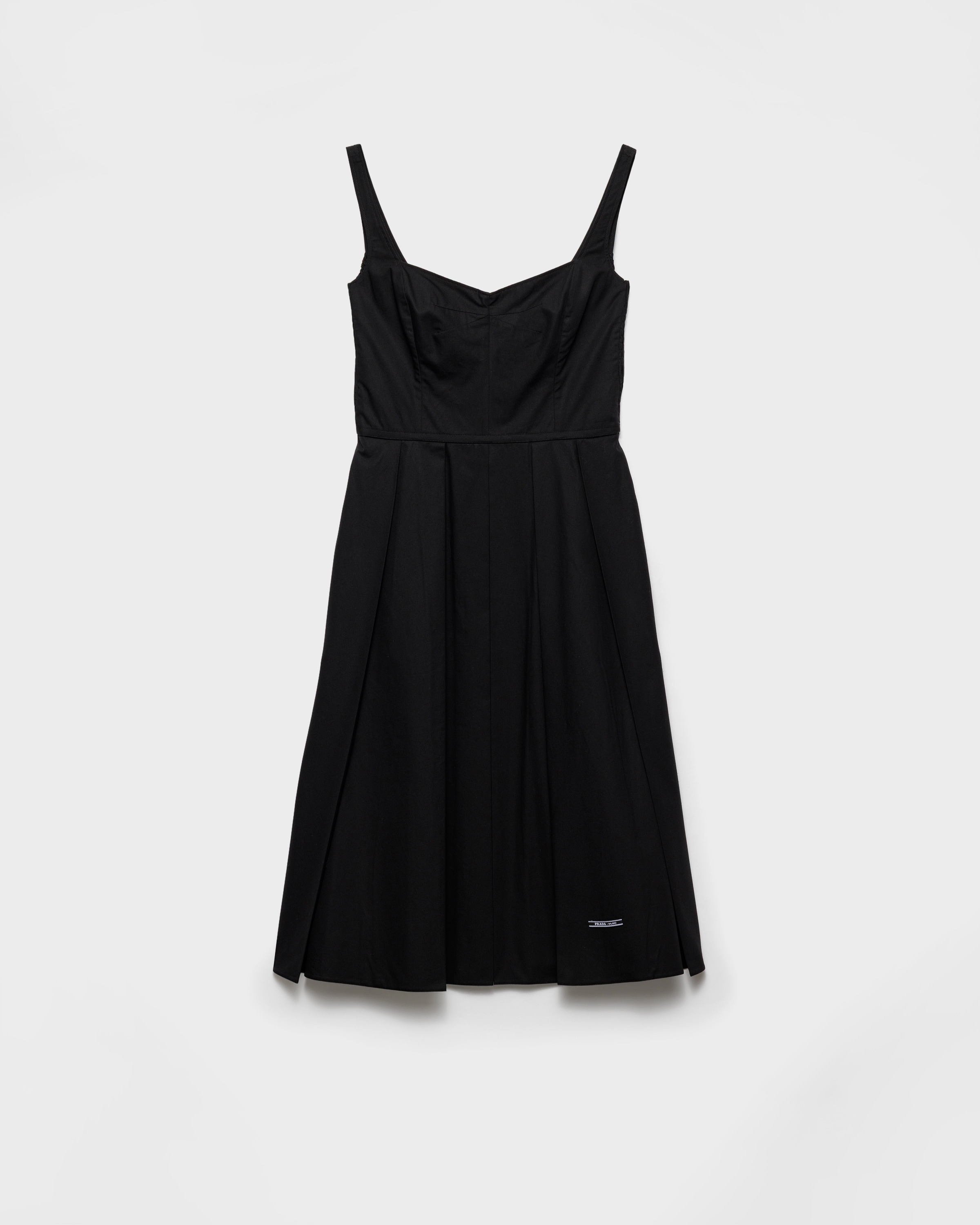 Платье из хлопкового канваса Prada, черный
Платье из хлопкового канваса Prada, черный