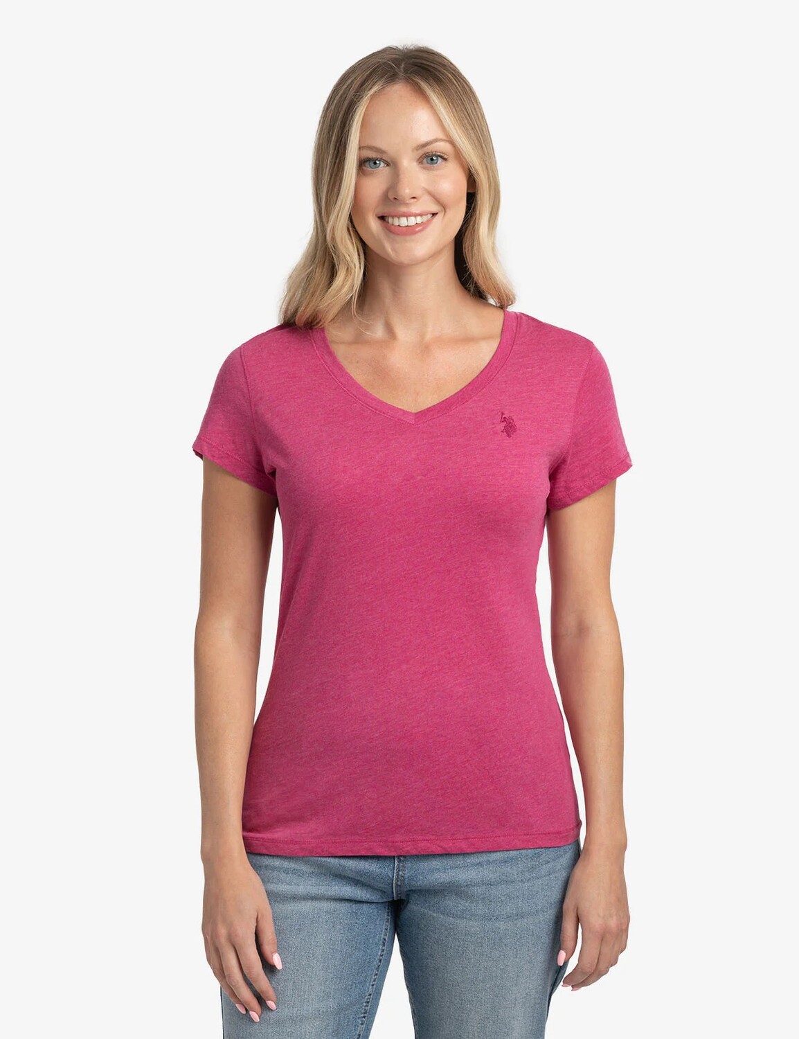 Футболка U.S. Polo Assn. V-neck, розовый 
Футболка U.S. Polo Assn. V-neck, розовый