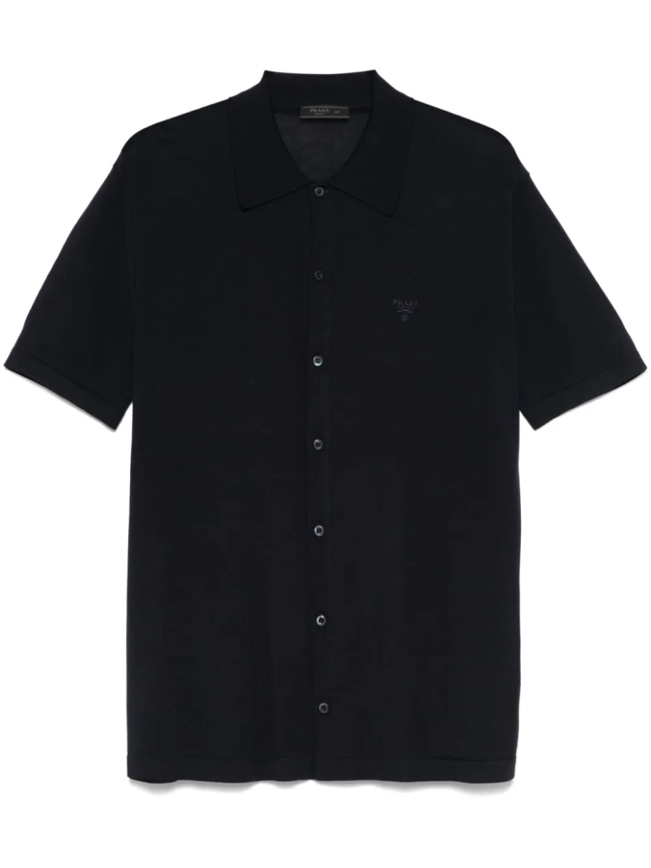 Рубашка с вышитым логотипом Prada, синий
Рубашка с вышитым логотипом Prada, синий