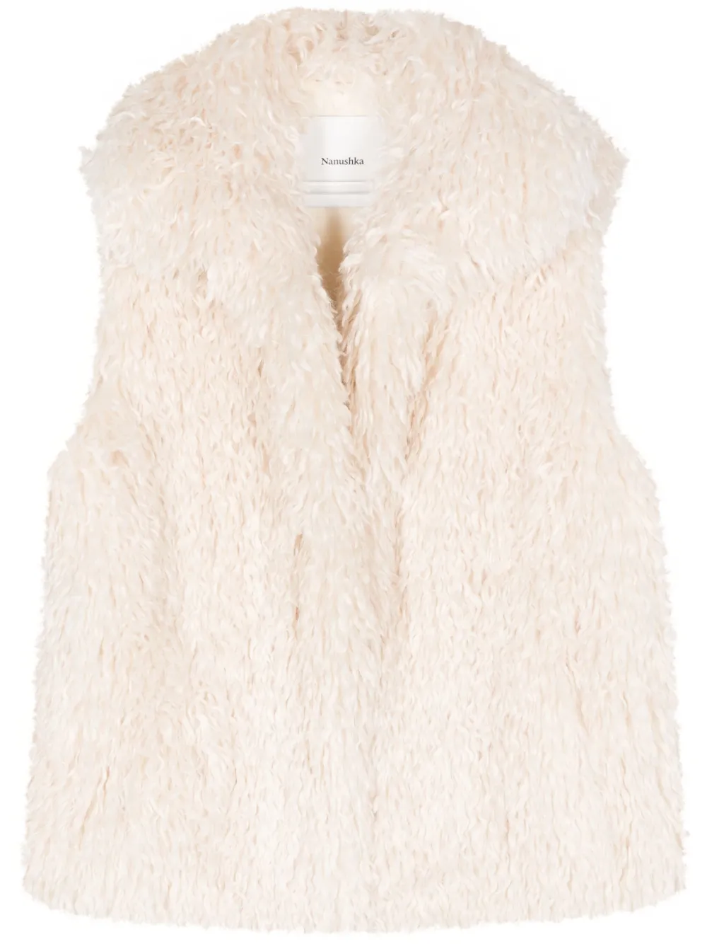 Жилет из искусственного меха Nanushka, белый
Жилет из искусственного меха Nanushka, белый