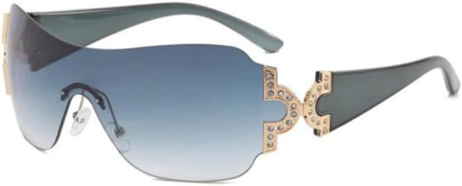 Солнцезащитные очки One Piece UV400 с защитой от ультрафиолета, без оправы, футуристические солнцезащитные очки обтекаемой формы, металлические солнцезащитные очки с бриллиантами PUB, Gray Frame Blue Gray Flakes
Солнцезащитные очки One Piece UV400 с защитой от ультрафиолета, без оправы, футуристические солнцезащитные очки обтекаемой формы, металлические солнцезащитные очки с бриллиантами PUB, Gray Frame Blue Gray Flakes