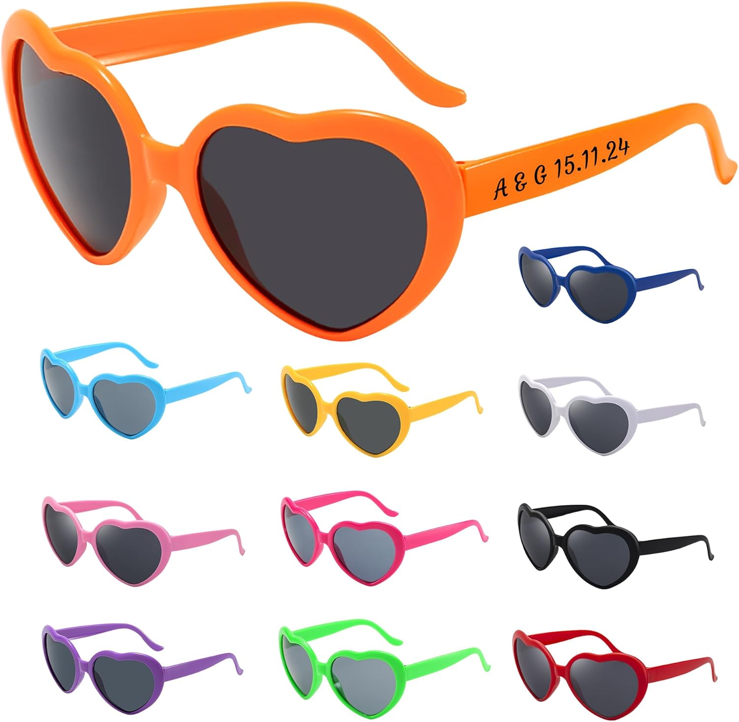 Персонализированные солнцезащитные очки оптом, изготовление на заказ свадебных солнцезащитных очков для взрослых, персонализированные солнцезащитные очки для гостей на вечеринке, печать текста на дужках DFDG, Orange
Персонализированные солнцезащитные очки оптом, изготовление на заказ свадебных солнцезащитных очков для взрослых, персонализированные солнцезащитные очки для гостей на вечеринке, печать текста на дужках DFDG, Orange