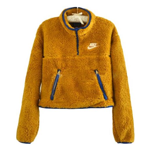 Куртка sportswear short hallf pull chain jacket brown/yellow Nike, коричневый 
Куртка sportswear short hallf pull chain jacket brown/yellow Nike, коричневый