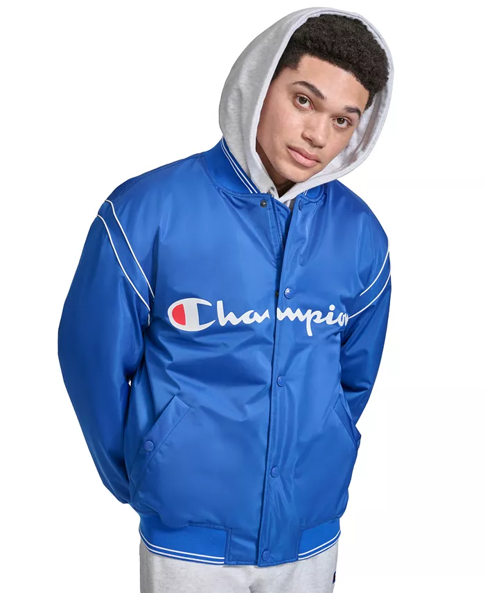 Мужская бомбер Varsity Logo Champion, синий
Мужская бомбер Varsity Logo Champion, синий