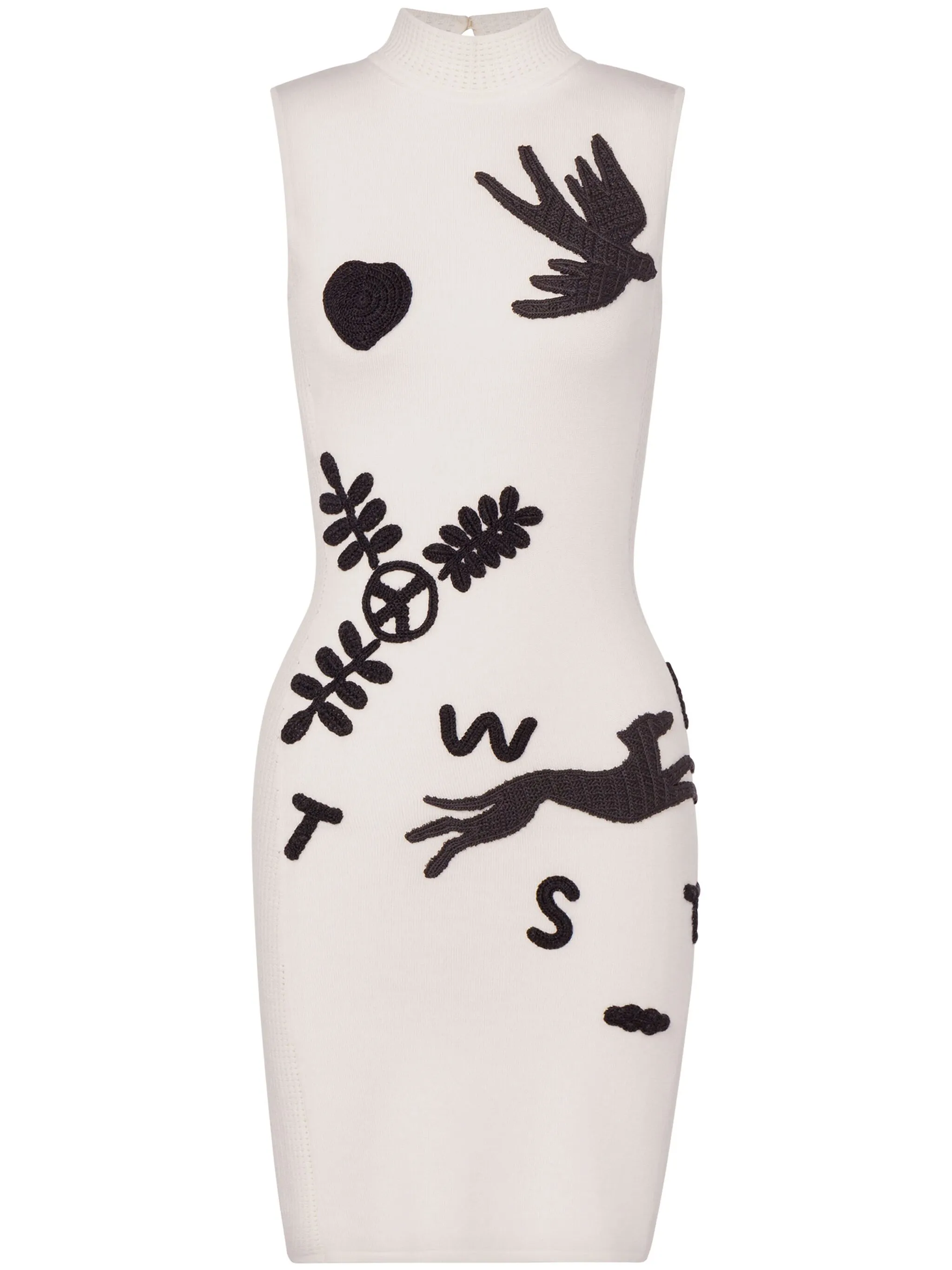 Трикотажное платье мини с вышивкой Moschino Jeans, белый
Трикотажное платье мини с вышивкой Moschino Jeans, белый