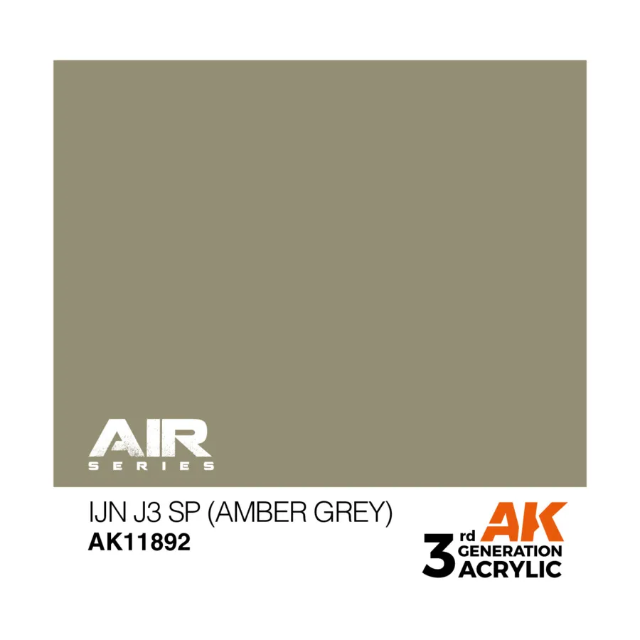 IJN J3 SP (янтарно-серый), 3rd Gen Acrylic - Air
IJN J3 SP (янтарно-серый), 3rd Gen Acrylic - Air