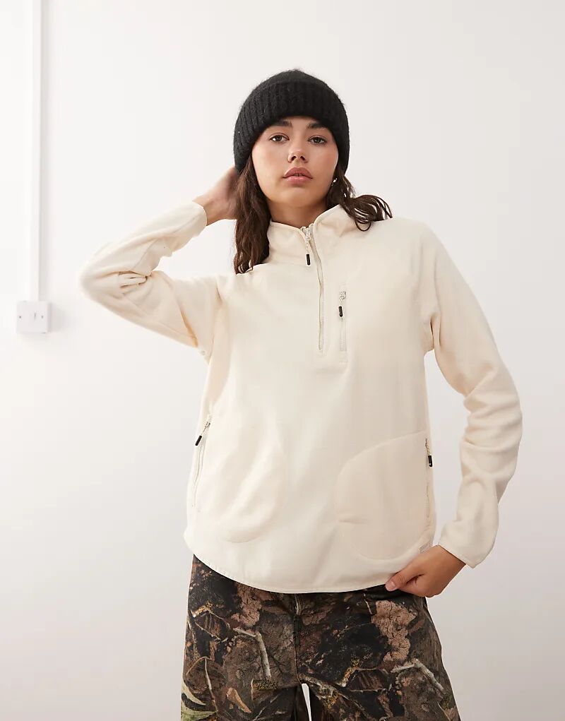 Женская флисовая кофта Frankie с полумолнией Regatta кремово-белого цвета
Женская флисовая кофта Frankie с полумолнией Regatta кремово-белого цвета