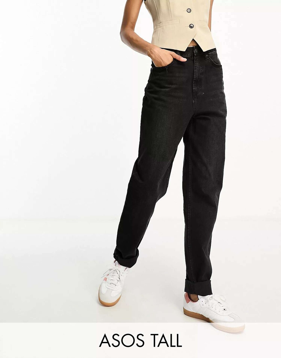 Черные свободные джинсы Mom ASOS DESIGN Tall
Черные свободные джинсы Mom ASOS DESIGN Tall