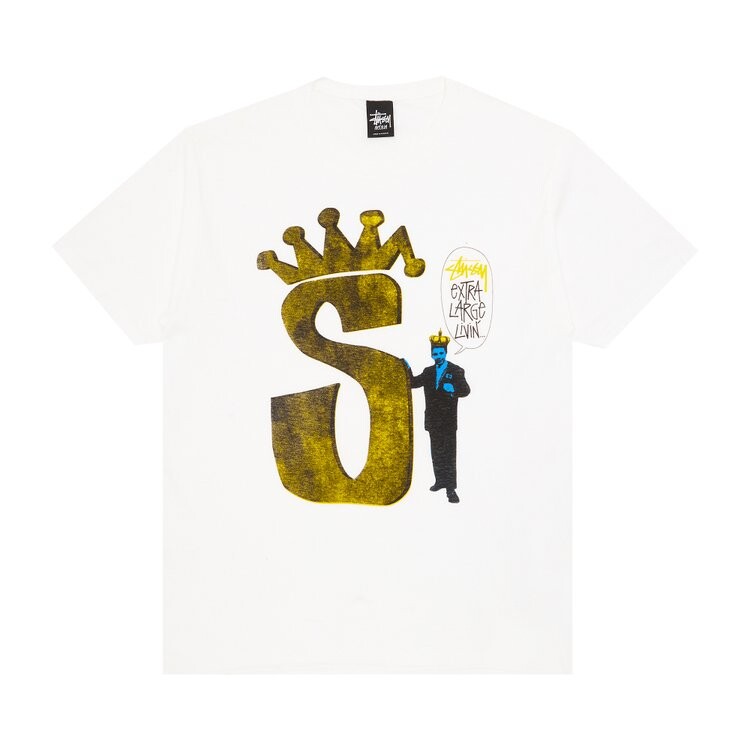 Футболка Stussy S Crown Livin' 'White', белый 
Футболка Stussy S Crown Livin' 'White', белый