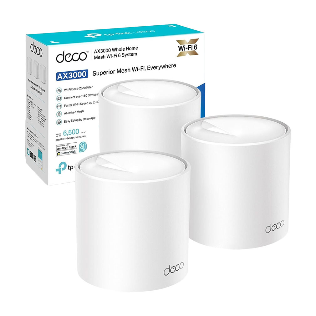 Wi-Fi роутер TP-Link Deco X50 AX3000, 3 шт, белый
Wi-Fi роутер TP-Link Deco X50 AX3000, 3 шт, белый