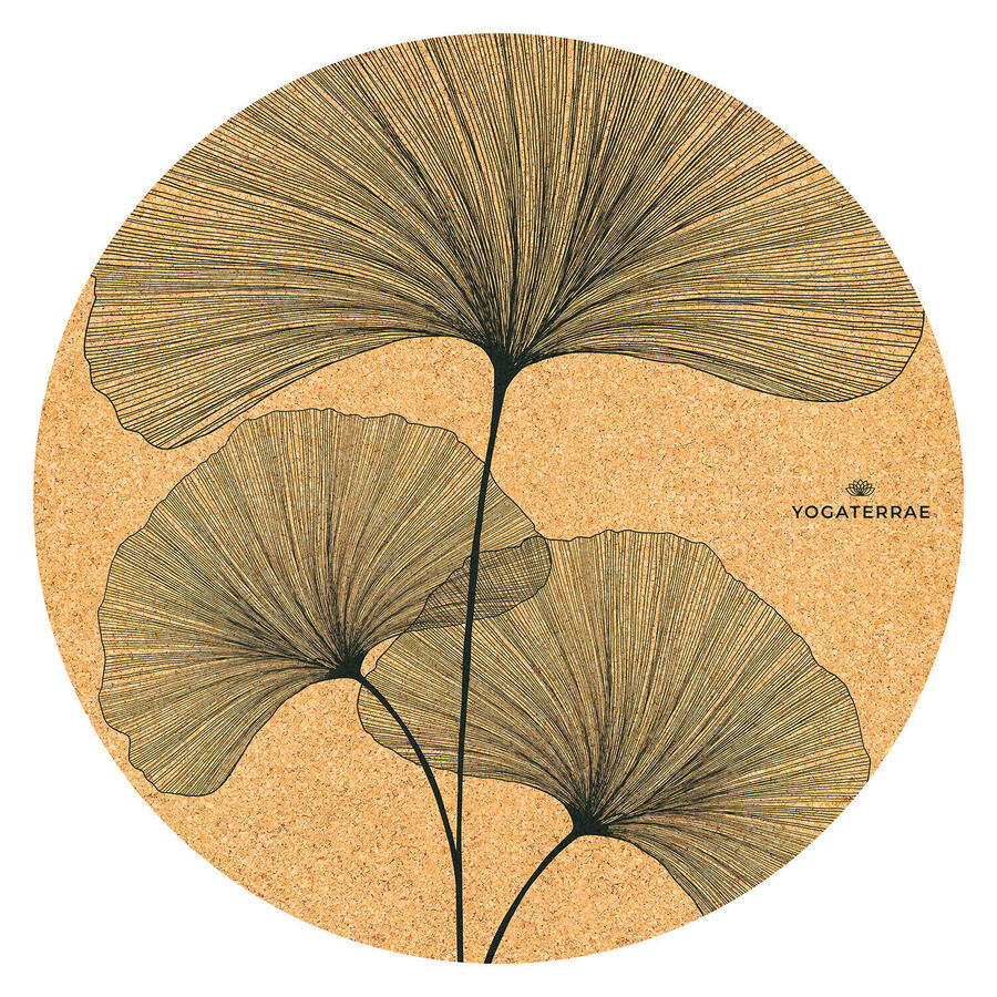 YOGATERRAE Круглый коврик для йоги из пробки и натурального каучука с ремешком для переноски и эластичным ремнем - GINKGOS
YOGATERRAE Круглый коврик для йоги из пробки и натурального каучука с ремешком для переноски и эластичным ремнем - GINKGOS