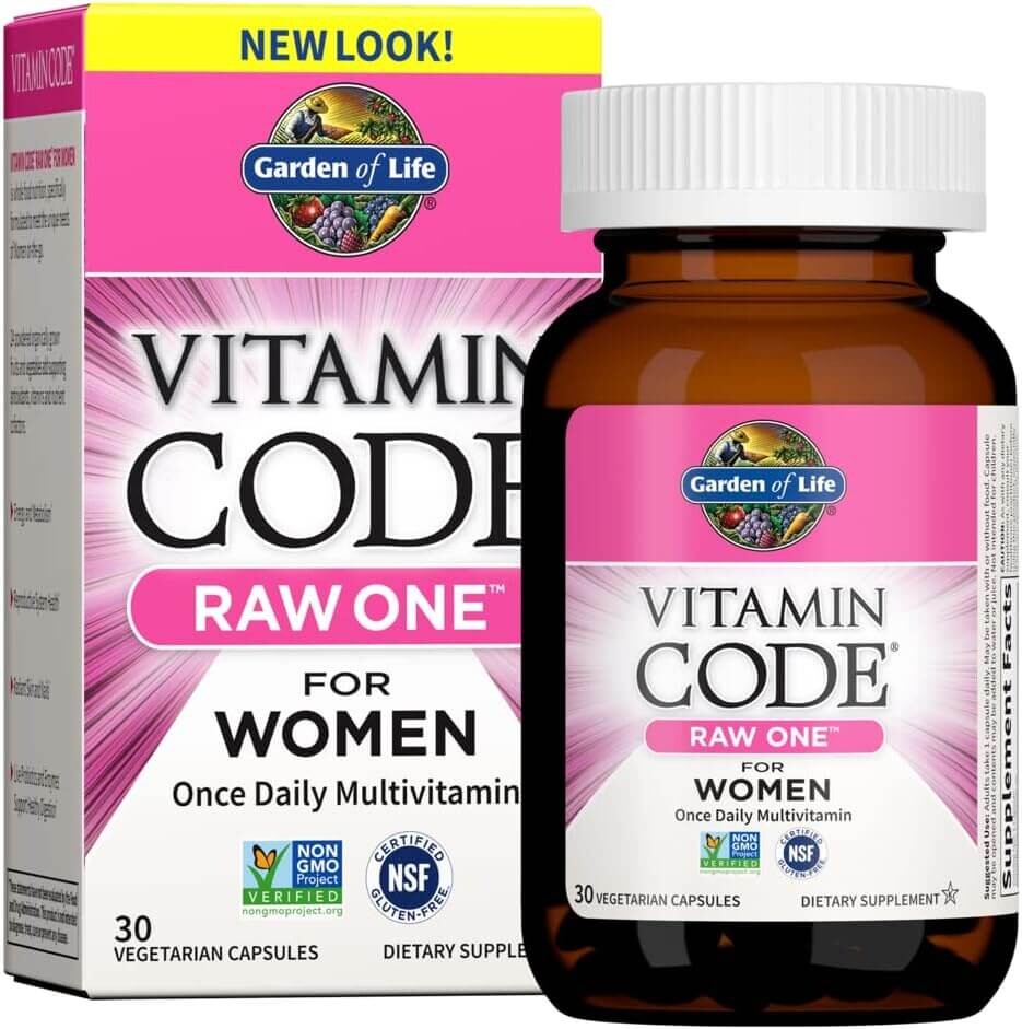Мультивитамины для женщин Garden of Life Vitamin Code Raw One Gluten Free Vegetarian, 30 капсул
Мультивитамины для женщин Garden of Life Vitamin Code Raw One Gluten Free Vegetarian, 30 капсул