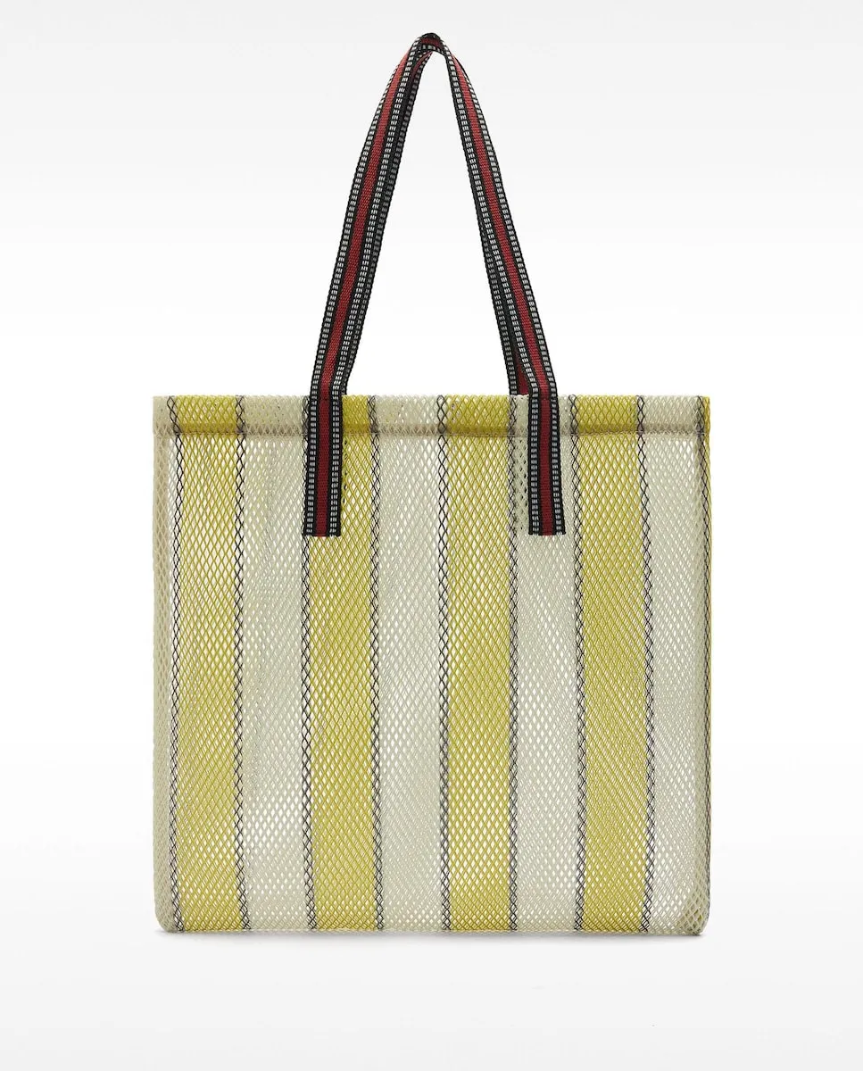 Сумка-шоппер из сетки с полосатым принтом Parfois, зеленый
Сумка-шоппер из сетки с полосатым принтом Parfois, зеленый