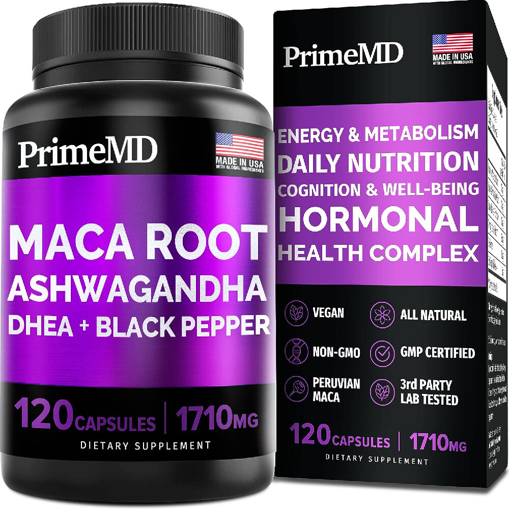 Мультивитамин PrimeMD 6-in-1 Organic Maca Root & Ashwagandha Capsules 1710мг, 120 капсул
Мультивитамин PrimeMD 6-in-1 Organic Maca Root & Ashwagandha Capsules 1710мг, 120 капсул