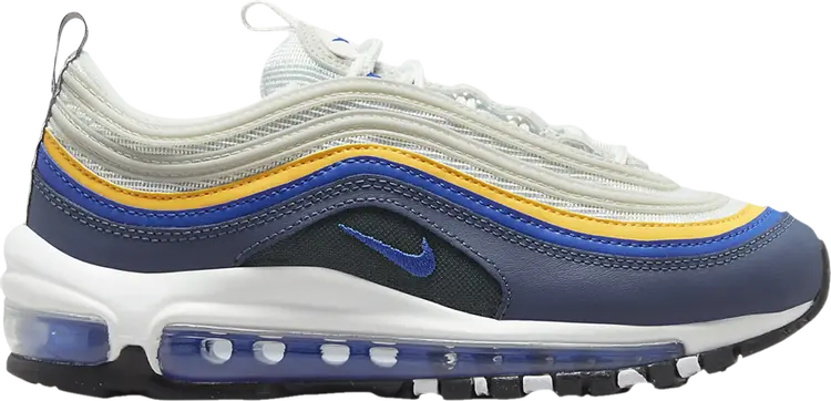 Кроссовки Nike Air Max 97 GS 'White Blue Laser Orange', белый
Кроссовки Nike Air Max 97 GS 'White Blue Laser Orange', белый