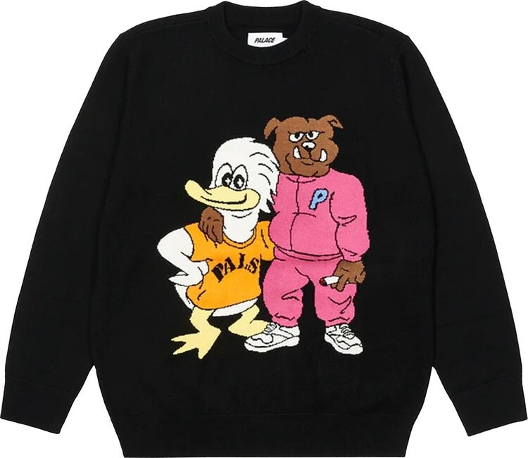 Джемпер Palace Dog And Duck Knit 'Black', черный
Джемпер Palace Dog And Duck Knit 'Black', черный