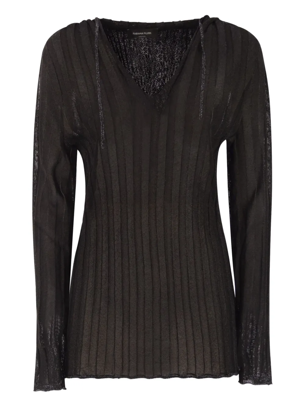 Худи с v-образным вырезом Fabiana Filippi, черный
Худи с v-образным вырезом Fabiana Filippi, черный