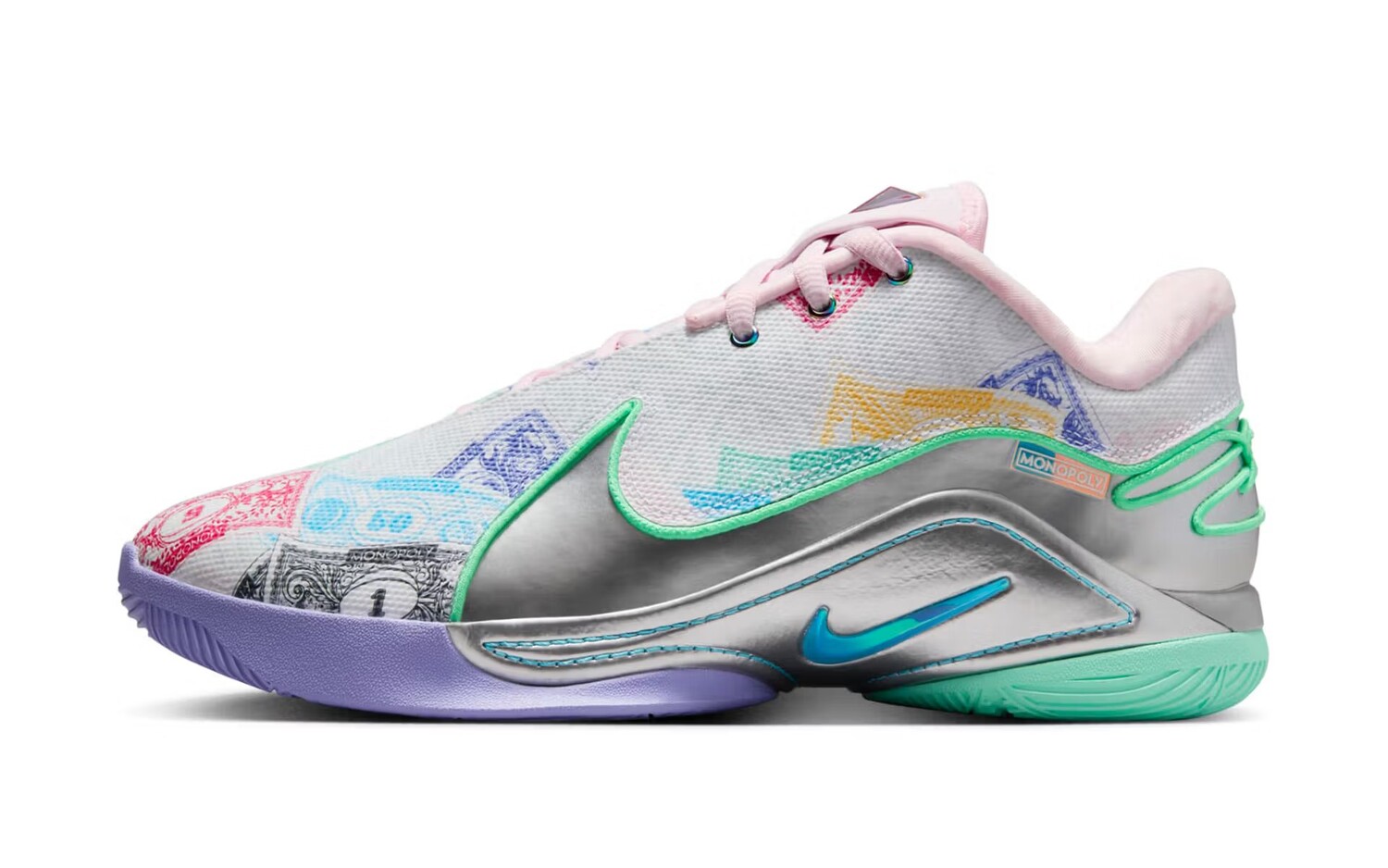 Баскетбольные кроссовки Monopoly x Nike LeBron 22 'Currency', белый/мультиколор
Баскетбольные кроссовки Monopoly x Nike LeBron 22 'Currency', белый/мультиколор