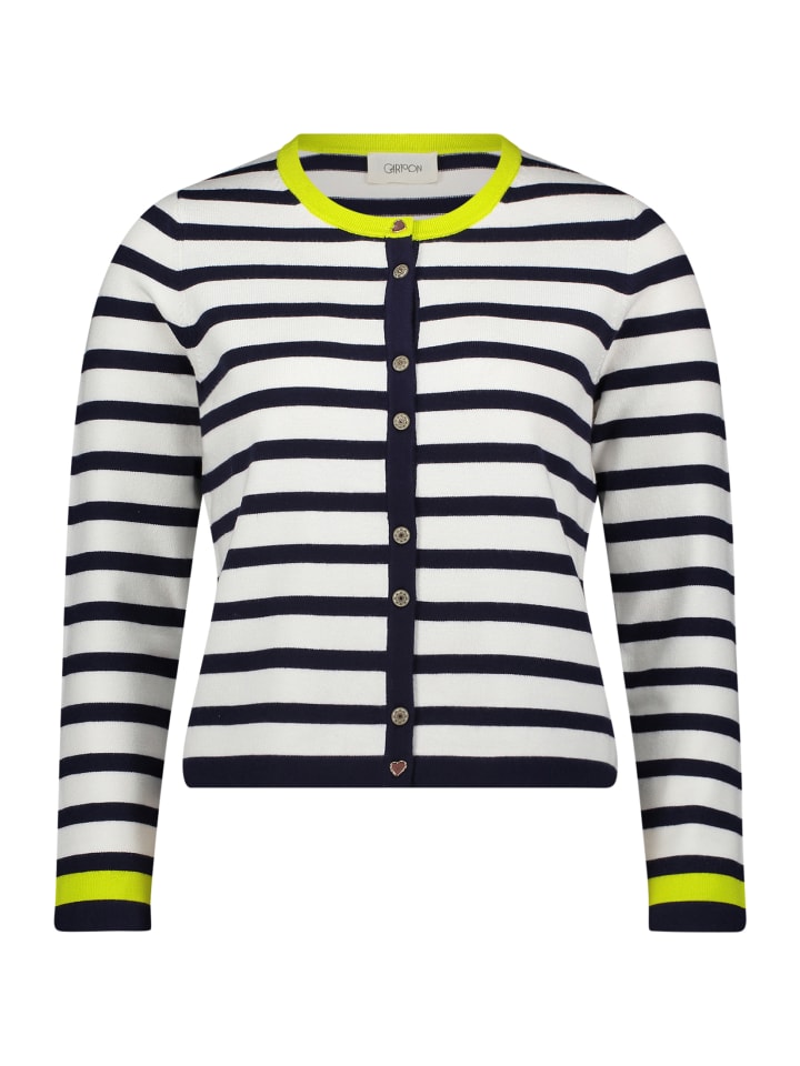 CARTOON Кардиган тонкой вязки с круглым вырезом, сине-белый
CARTOON Кардиган тонкой вязки с круглым вырезом, сине-белый