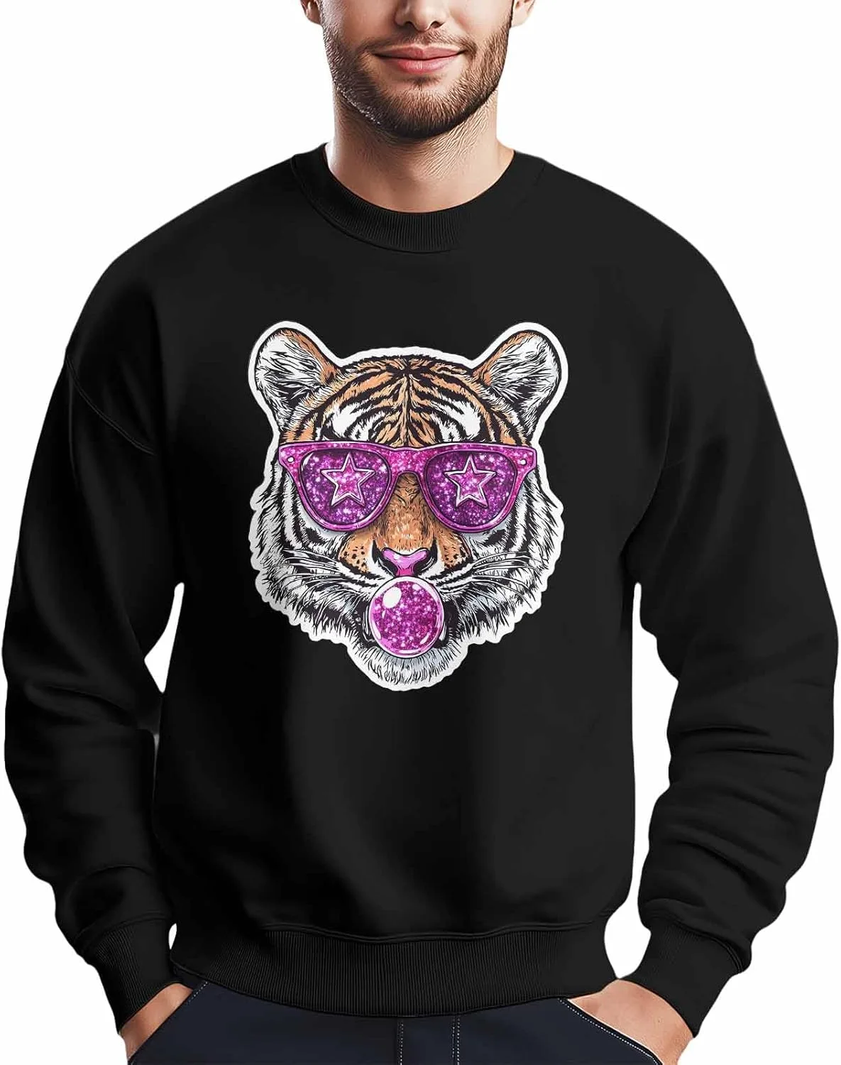 Мужской свитшот с принтом тигра в фиолетовых очках, Crewneck, Long Sleeve Winvebermior
Мужской свитшот с принтом тигра в фиолетовых очках, Crewneck, Long Sleeve Winvebermior