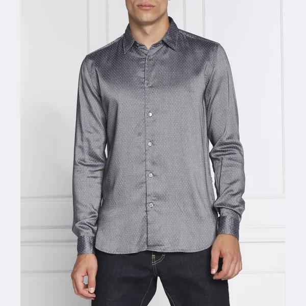 Roger_F рубашка узкого кроя Boss, серый 
Roger_F рубашка узкого кроя Boss, серый