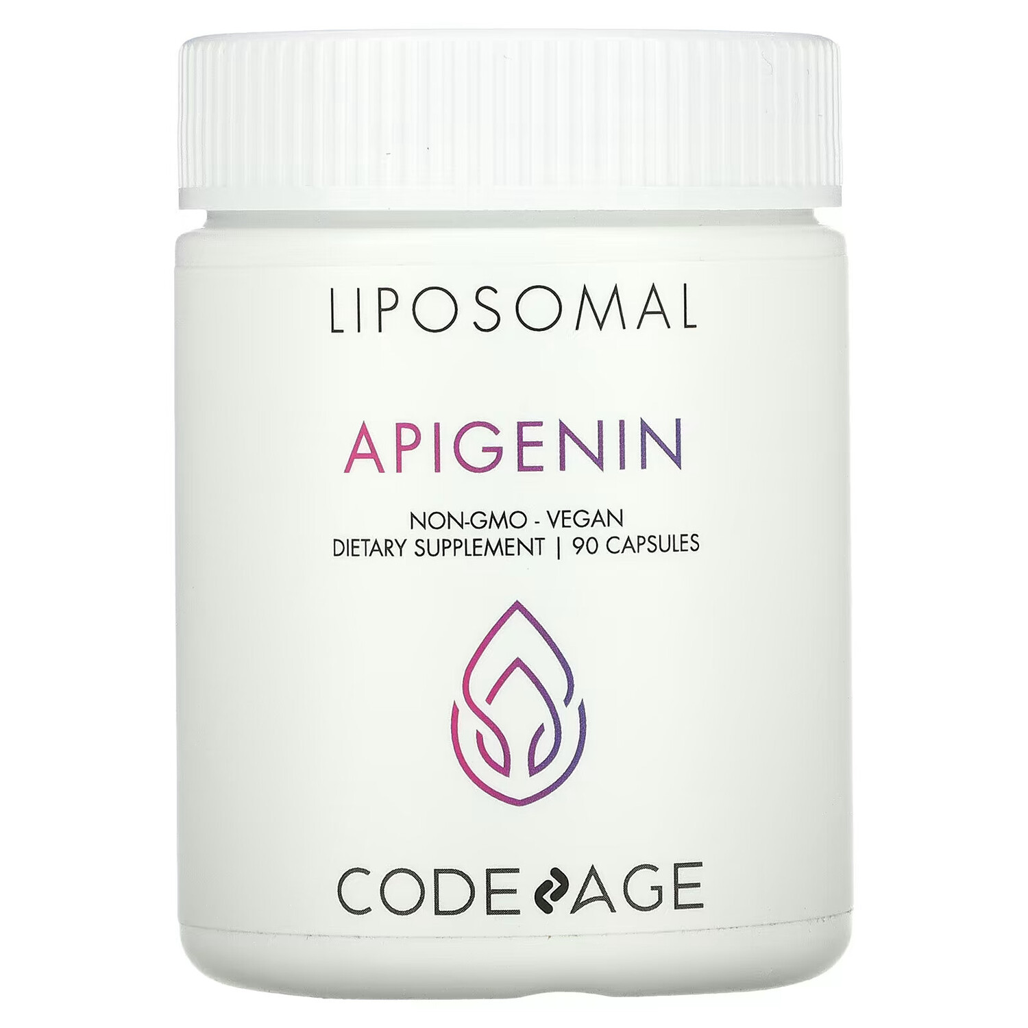 Codeage, Liposomal, апигенин, без ГМО, веганский, 90 капсул
Codeage, Liposomal, апигенин, без ГМО, веганский, 90 капсул