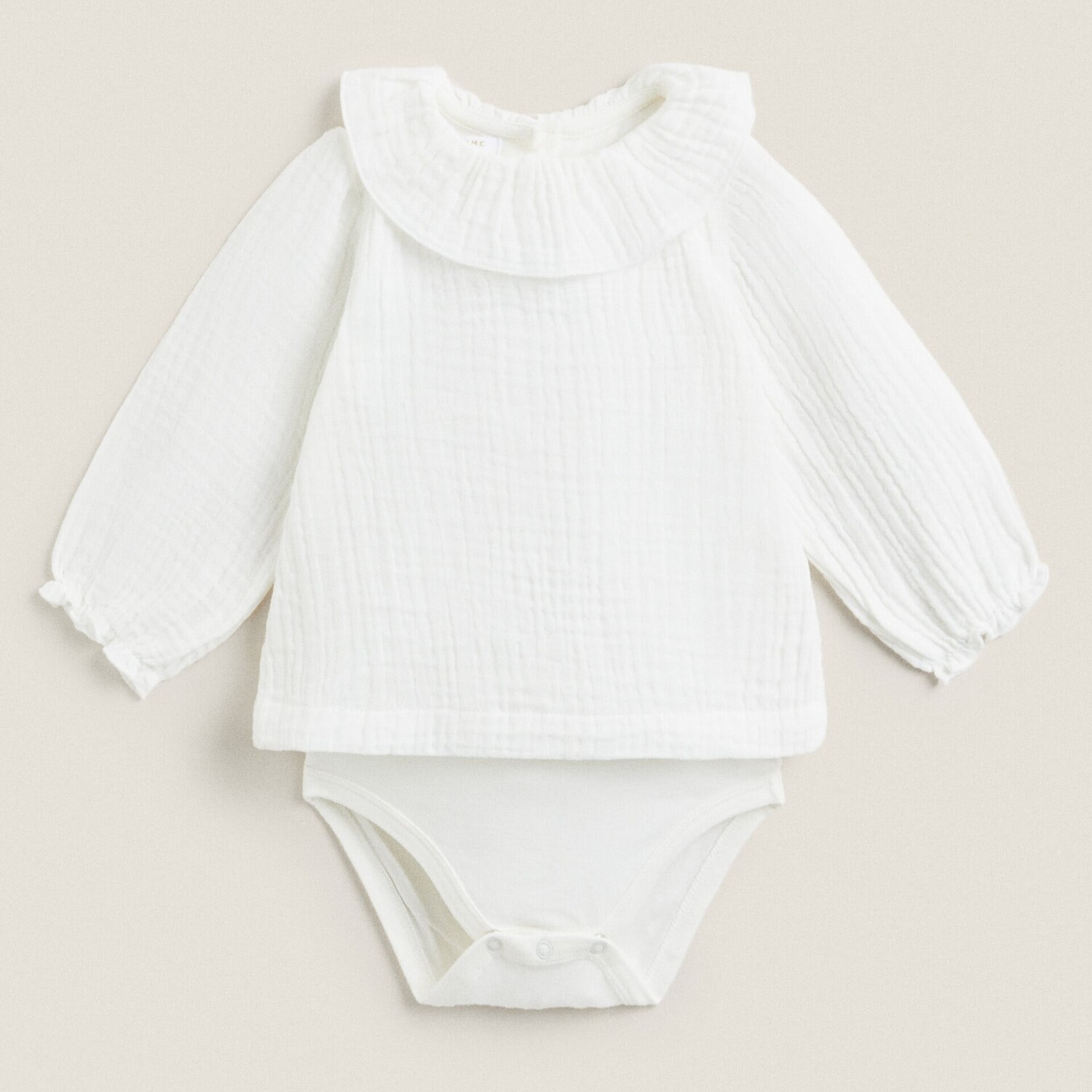 Боди Zara Home Muslin Baby, белый 
Боди Zara Home Muslin Baby, белый