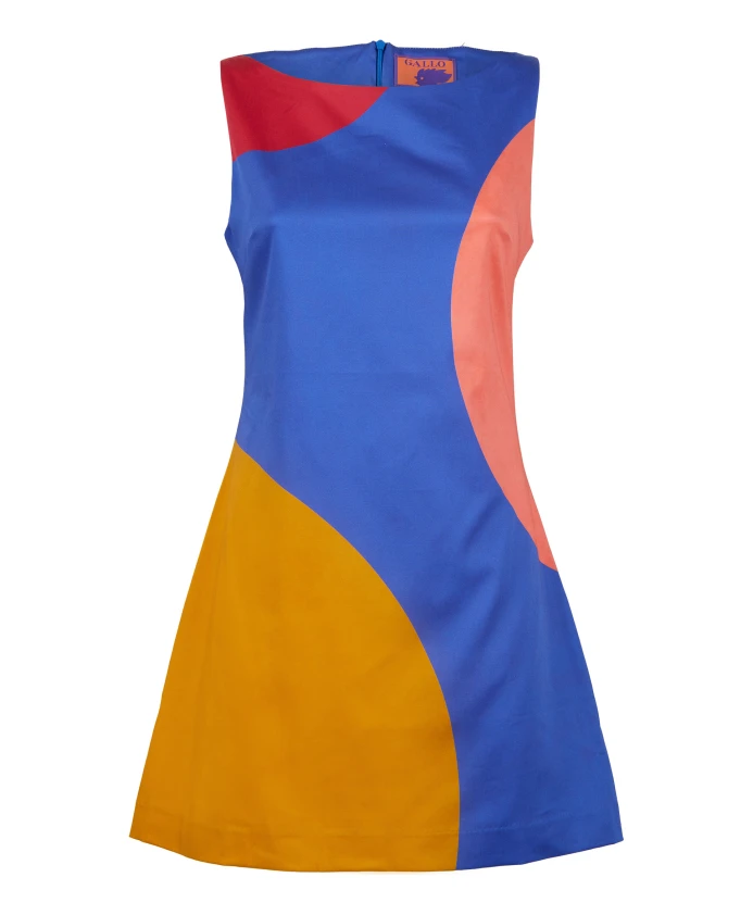 Короткое платье без рукавов в крупный горошек Gallo, мультиколор
Короткое платье без рукавов в крупный горошек Gallo, мультиколор