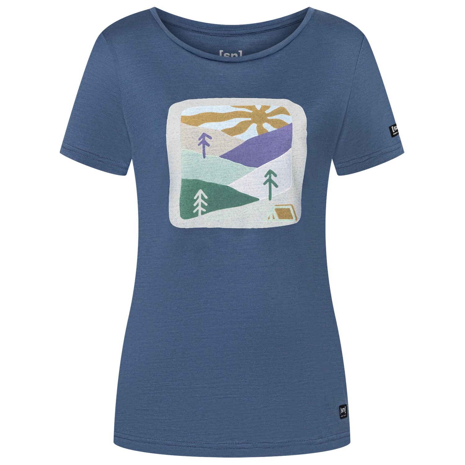 Рубашка из мериноса Super.Natural Mountain Art Tee, цвет Night Shadow Blue/Various
Рубашка из мериноса Super.Natural Mountain Art Tee, цвет Night Shadow Blue/Various