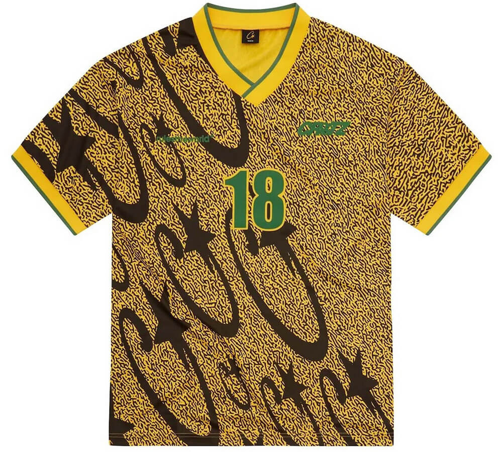 Футболка Corteiz Carni Stellations Football Jersey 'Yellow', желтый/черный/зеленый
Футболка Corteiz Carni Stellations Football Jersey 'Yellow', желтый/черный/зеленый