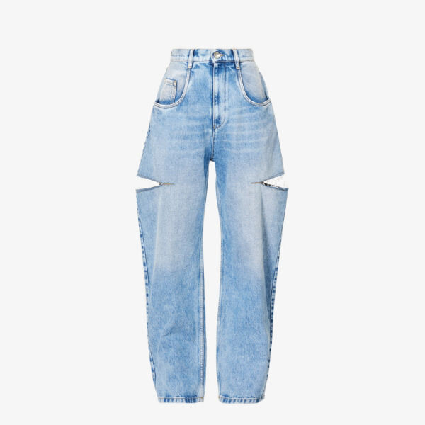 Джинсы прямого кроя с завышенной талией icons с вырезами Maison Margiela, синий
Джинсы прямого кроя с завышенной талией icons с вырезами Maison Margiela, синий