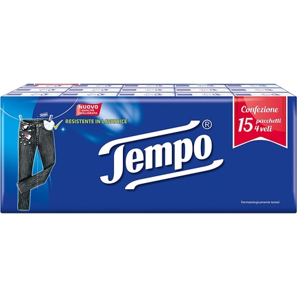 Салфетки для лица 15 шт. в упаковке Tempo
Салфетки для лица 15 шт. в упаковке Tempo