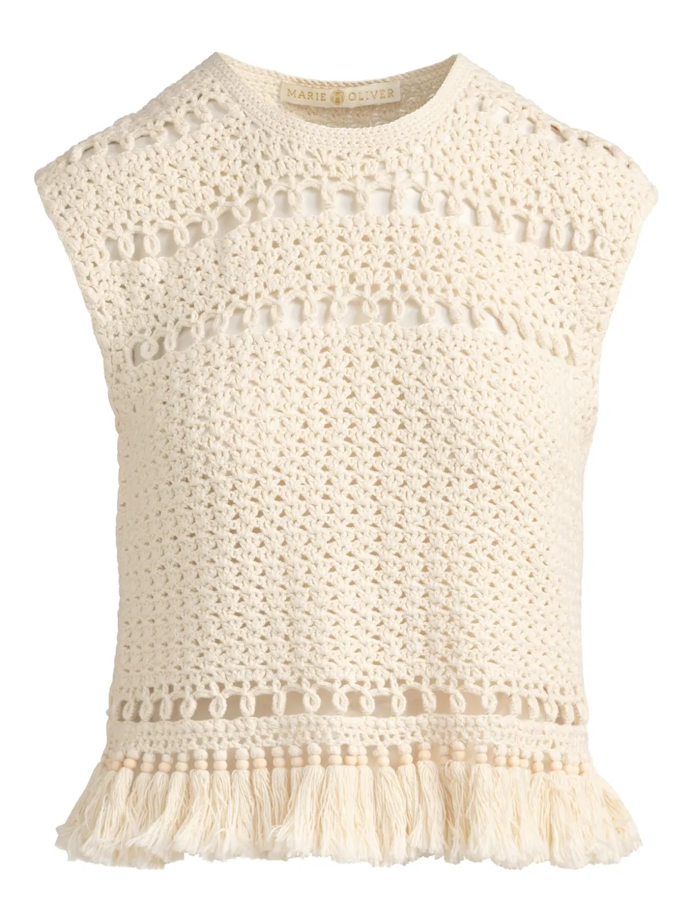 Топ Mira в технике кроше с бахромой Marie Oliver, нейтральный
Топ Mira в технике кроше с бахромой Marie Oliver, нейтральный