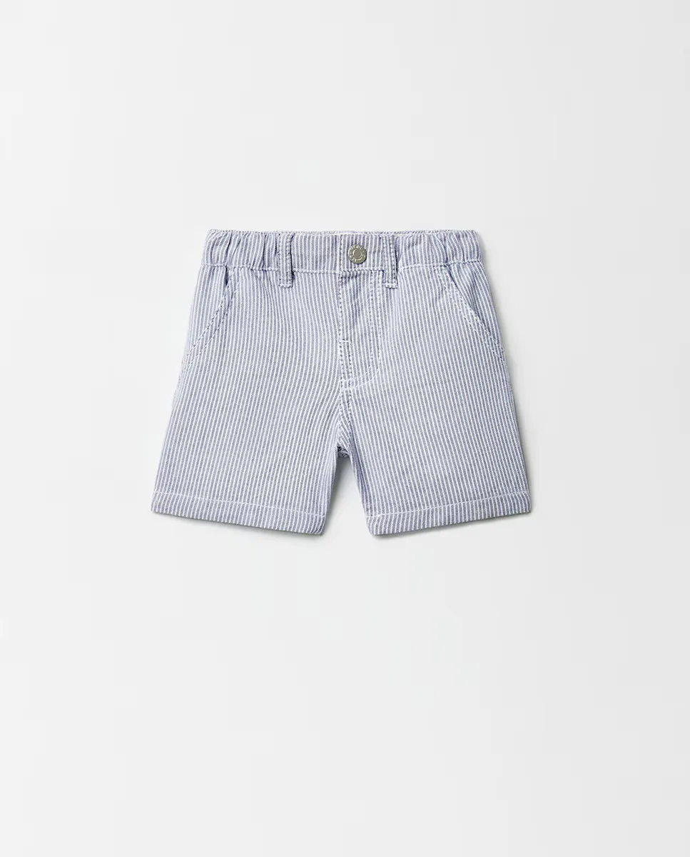 Шорты-бермуды Oxford в полоску Sfera, синий
Шорты-бермуды Oxford в полоску Sfera, синий